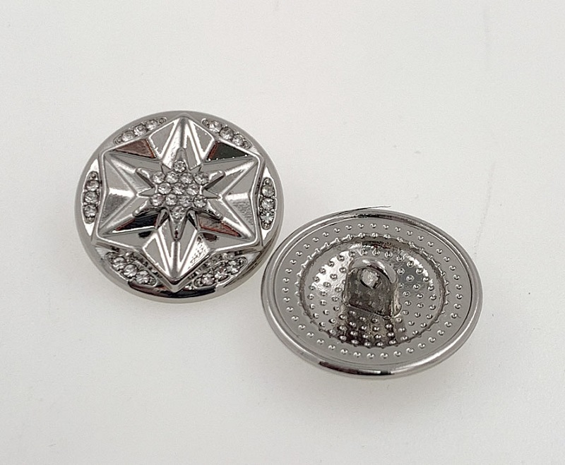 กระดุมก้านตกแต่ง – ดีไซน์รูปดาว Rhinestone ระดับพรีเมี่ยมสำหรับเสื้อผ้าแฟชั่น